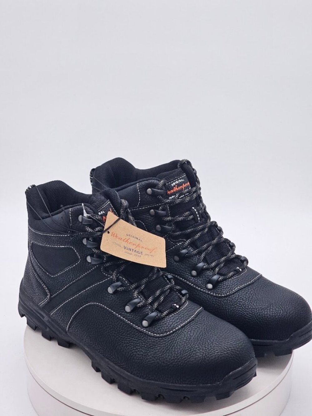 Weatherproof Vintage Jasper Black Hiking Boots Men’s Size 13 M New